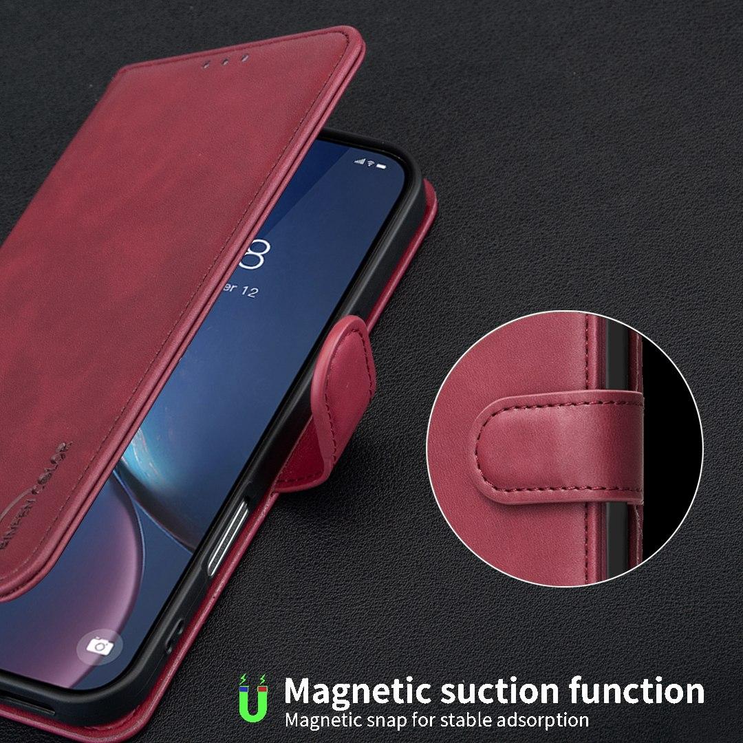 For Redmi Note 17 Pro 5G Global 163mm Solid Color Calfskin Texture RFID Vegan Leather Phone Case(Red)