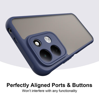 For Redmi 17 5G / 4G Global 170mm Fan Dun Series TPU Hybrid PC Frosted Phone Case - Blue - EDA009115805B