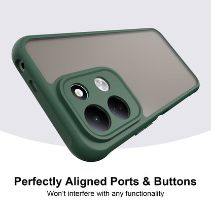 For Redmi 17 5G / 4G Global 170mm Fan Dun Series TPU Hybrid PC Frosted Phone Case - Green - EDA009115805C