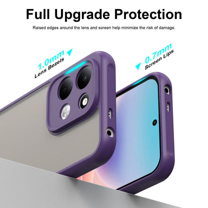 For Redmi 17 5G / 4G Global 170mm Fan Dun Series TPU Hybrid PC Frosted Phone Case - Purple - EDA009115805D