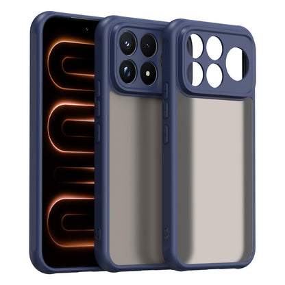 For Redmi K100 Pro Max 5G Fan Dun Series TPU Hybrid PC Frosted Phone Case - Blue - EDA009115807B