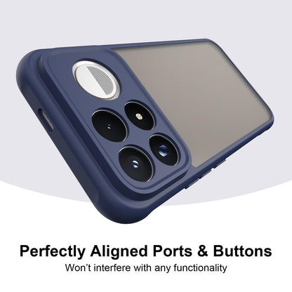 For Redmi K100 Pro Max 5G Fan Dun Series TPU Hybrid PC Frosted Phone Case - Blue - EDA009115807B