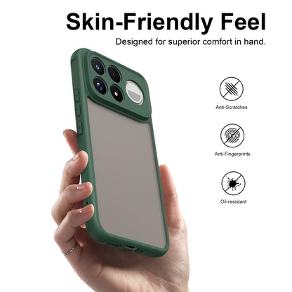 For Redmi K100 Pro Max 5G Fan Dun Series TPU Hybrid PC Frosted Phone Case - Green - EDA009115807C