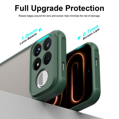 For Redmi K100 Pro Max 5G Fan Dun Series TPU Hybrid PC Frosted Phone Case - Green - EDA009115807C