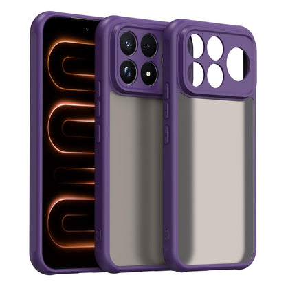 For Redmi K100 Pro Max 5G Fan Dun Series TPU Hybrid PC Frosted Phone Case - Purple - EDA009115807D