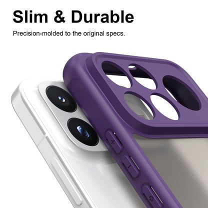 For Redmi K100 Pro Max 5G Fan Dun Series TPU Hybrid PC Frosted Phone Case - Purple - EDA009115807D