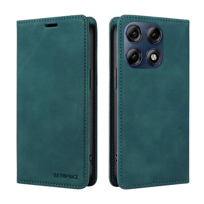 For Motorola Edge 70 Pro 5G BETOPNICE Suction RFID Anti-theft Leather Phone Case - Green - EDA009124704E