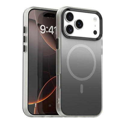 For iPhone 18 Pro Max Candy Gradient Series 3 in 1 Hybrid Magnetic Phone Case - Black - EDA009128820B
