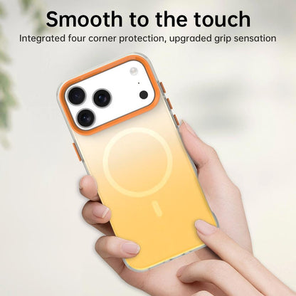 For iPhone 18 Pro Max Candy Gradient Series 3 in 1 Hybrid Magnetic Phone Case - Yellow - EDA009128820C