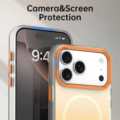 For iPhone 18 Pro Max Candy Gradient Series 3 in 1 Hybrid Magnetic Phone Case - Yellow - EDA009128820C