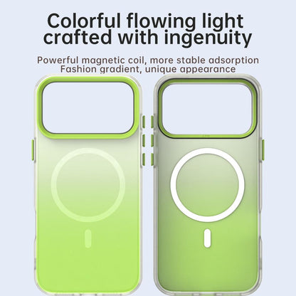 For iPhone 18 Pro Max Candy Gradient Series 3 in 1 Hybrid Magnetic Phone Case - Green - EDA009128820E