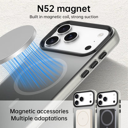 For iPhone 18 Pro Candy Gradient Series 3 in 1 Hybrid Magnetic Phone Case - Black - EDA009128821B