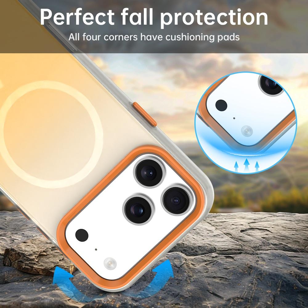 For iPhone 18 Pro Candy Gradient Series 3 in 1 Hybrid Magnetic Phone Case - Yellow - EDA009128821C