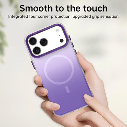 For iPhone 18 Pro Candy Gradient Series 3 in 1 Hybrid Magnetic Phone Case - Purple - EDA009128821F