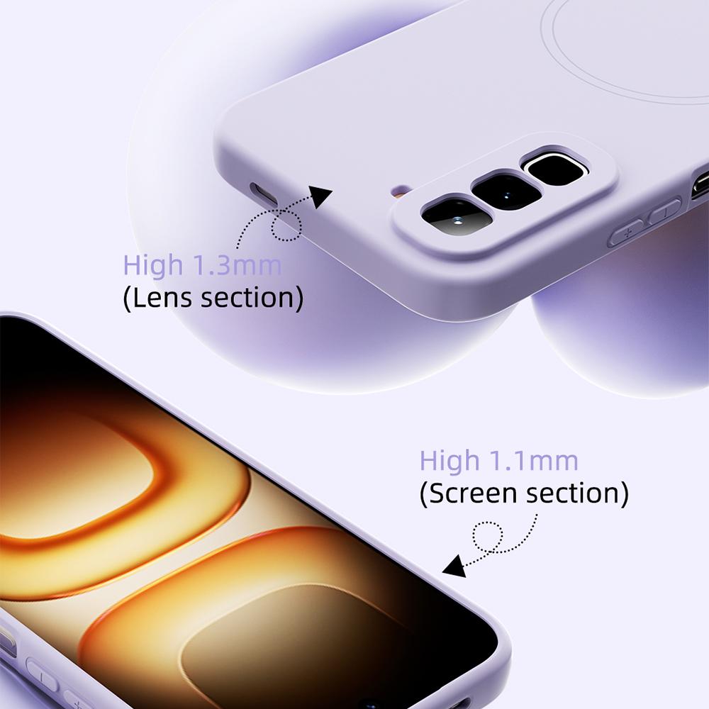 For Infinix Hot 70 Pro 5G ABEEL Skin-friendly Feel Magsafe Liquid Silicone Phone Case - Yellow - EDA009136008D