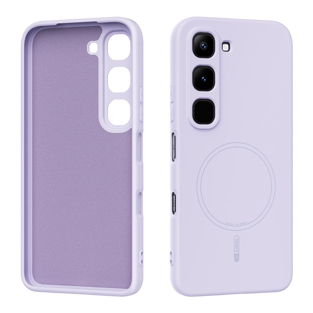 For Infinix Hot 70 Pro 5G ABEEL Skin-friendly Feel Magsafe Liquid Silicone Phone Case - Lilac Purple - EDA009136008E