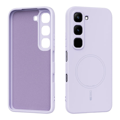 For Infinix Hot 70 Pro 5G ABEEL Skin-friendly Feel Magsafe Liquid Silicone Phone Case - Lilac Purple - EDA009136008E