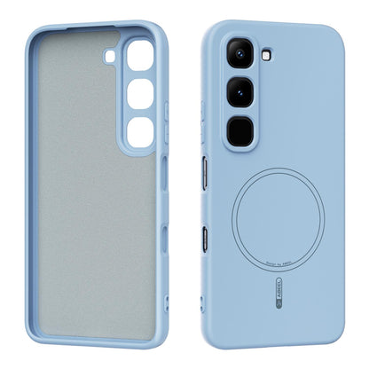 For Infinix Hot 70 Pro 5G ABEEL Skin-friendly Feel Magsafe Liquid Silicone Phone Case - Sky Blue - EDA009136008F