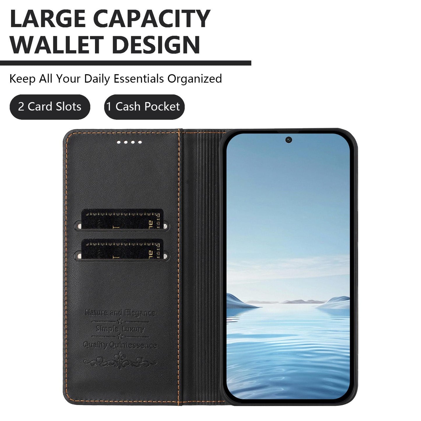 For Xiaomi Poco F8 Ultra 5G / Redmi K90 Pro Max Strong Magnetic Dual Butterfly RFID Vegan Leather Phone Case(Black)