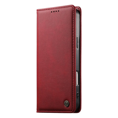 For Redmi K90 Pro Max / Poco F8 Ultra Dierfeng Metal Snap Magnetic RFID Vegan Leather Phone Case(Red)