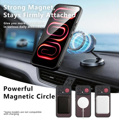 For Redmi K100 Pro Max / Poco F9 Ultra Armor Magnetic Holder PC Hybrid TPU Phone Case - Frosted Black - EDA009196005A