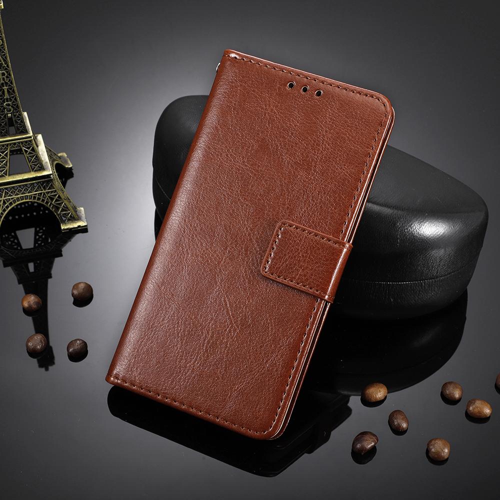 For ZTE Kantan Sumaho5 A601ZT Retro Crazy Horse Texture Vegan Leather Phone Case - Brown - EDA009203106D