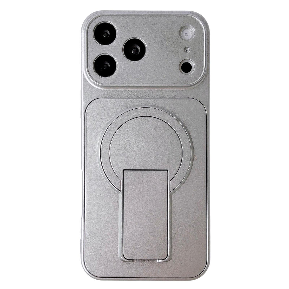 For iPhone 18 Pro Instantly Transforms Into 17 Pro Invisible Holder Magnetic Phone Case - Silver - EDA009210324A