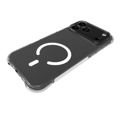 For iPhone 18 Pro Max Shockproof Non-slip Magnetic TPU Phone Case - Transparent - EDA009223927A