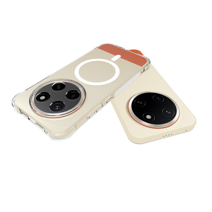For Honor X80 Pro Max Shockproof Non-slip Magnetic TPU Phone Case - Transparent - EDA009224409A