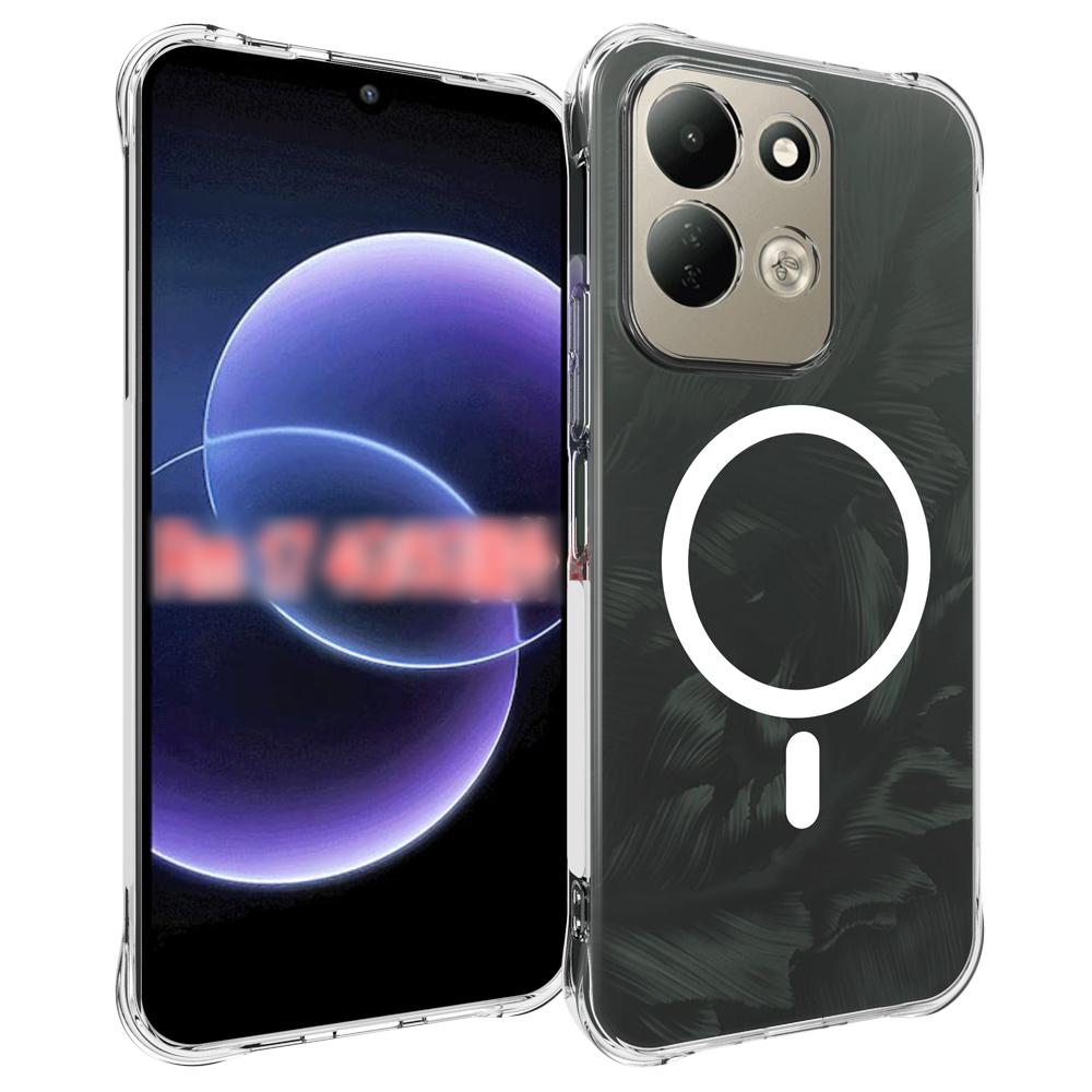 For Redmi 17 5G / 4G Global 170mm Shockproof Non-slip Magnetic TPU Phone Case(Transparent)