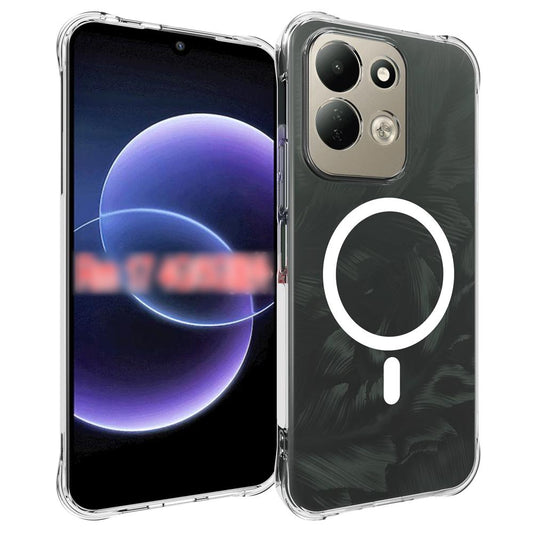 For Redmi 17 5G / 4G Global 170mm Shockproof Non-slip Magnetic TPU Phone Case(Transparent)
