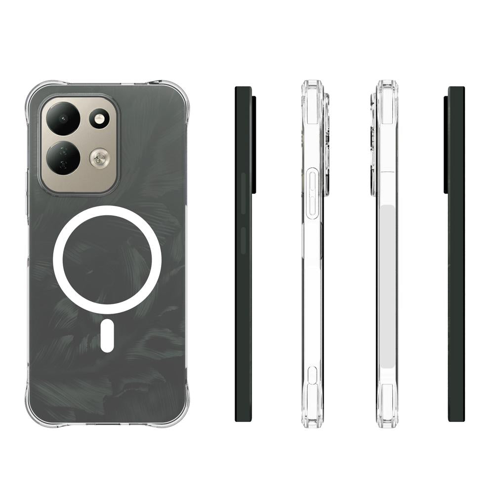 For Redmi 17 5G / 4G Global 170mm Shockproof Non-slip Magnetic TPU Phone Case(Transparent)