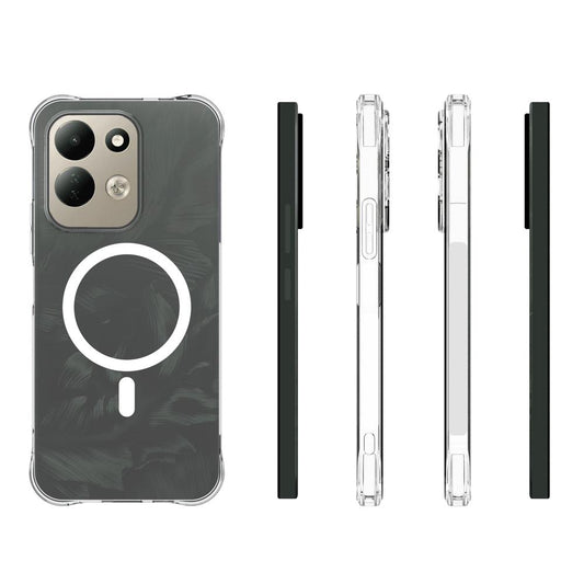 For Redmi 17 5G / 4G Global 170mm Shockproof Non-slip Magnetic TPU Phone Case(Transparent)