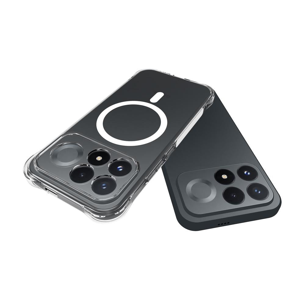 For Xiaomi Poco F9 Pro 5G Shockproof Non-slip Magnetic TPU Phone Case - Transparent - EDA009224609A