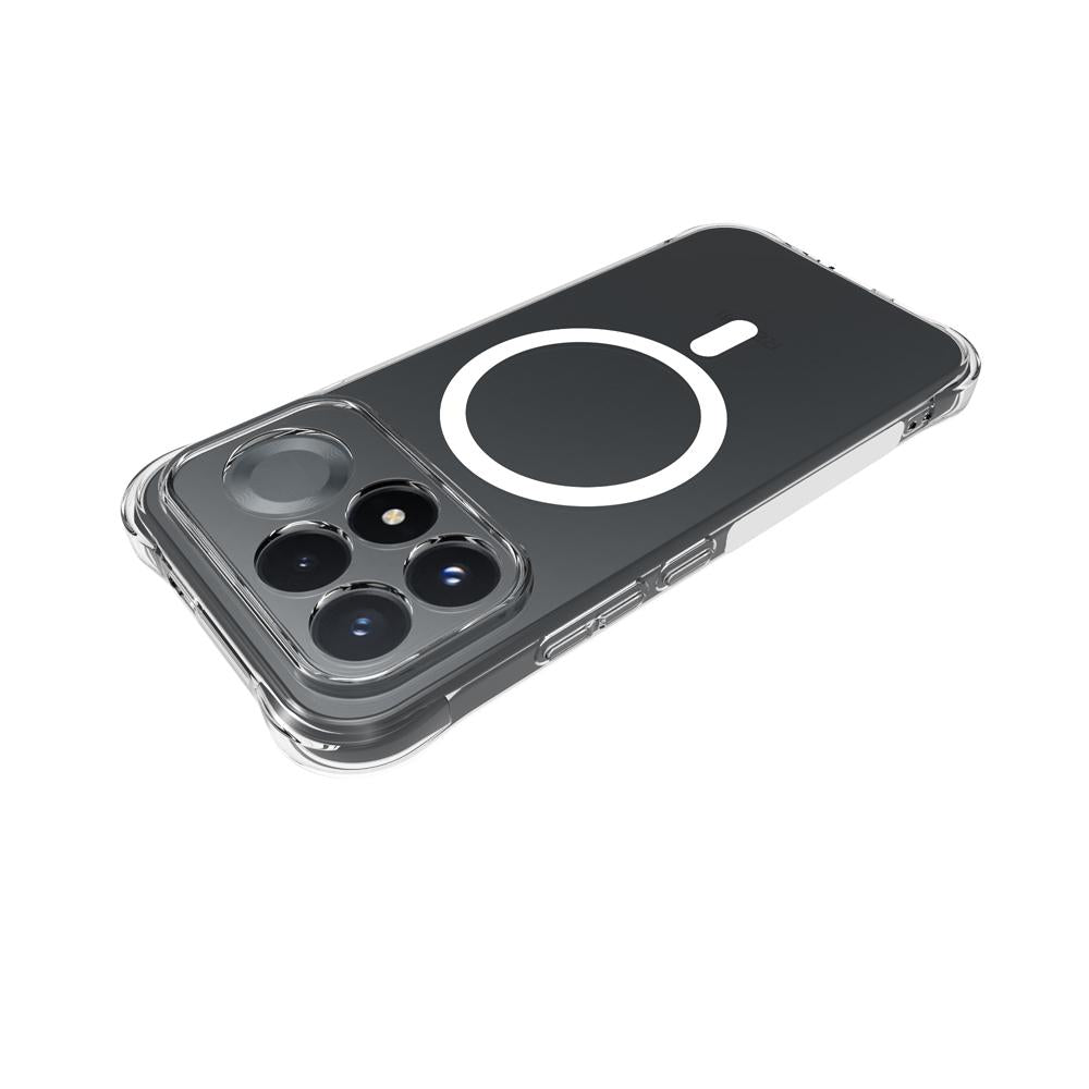 For Xiaomi Poco F9 Pro 5G Shockproof Non-slip Magnetic TPU Phone Case - Transparent - EDA009224609A