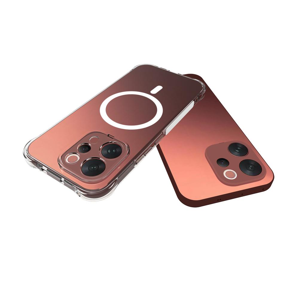 For vivo V70 5G / V70 Elite 5G Shockproof Non-slip Magnetic TPU Phone Case(Transparent)