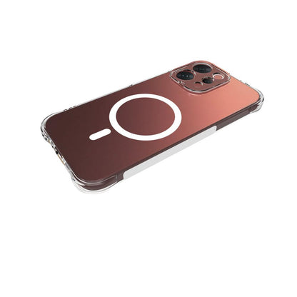 For vivo V70 5G / V70 Elite 5G Shockproof Non-slip Magnetic TPU Phone Case(Transparent)