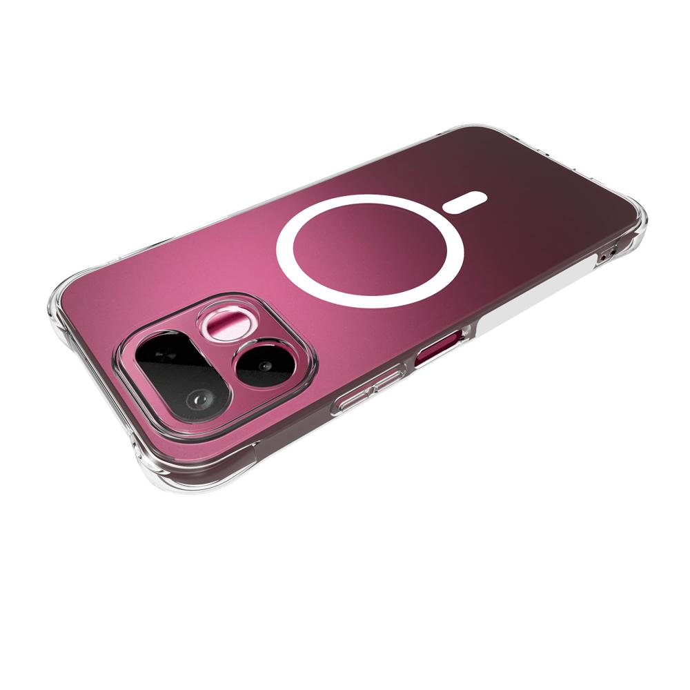 For Realme 16T 5G Shockproof Non-slip Magnetic TPU Phone Case - Transparent - EDA009225009A