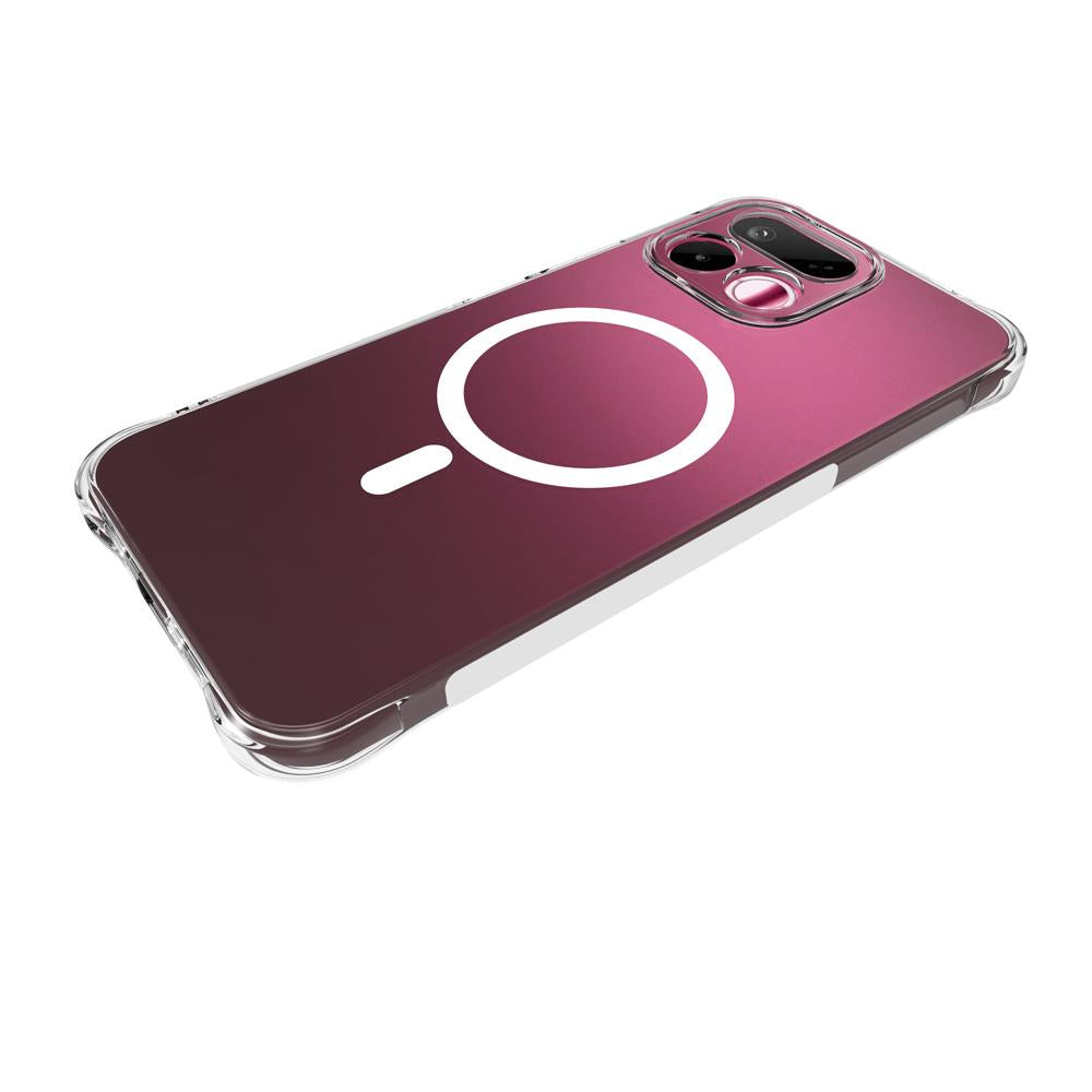For Realme 16T 5G Shockproof Non-slip Magnetic TPU Phone Case - Transparent - EDA009225009A