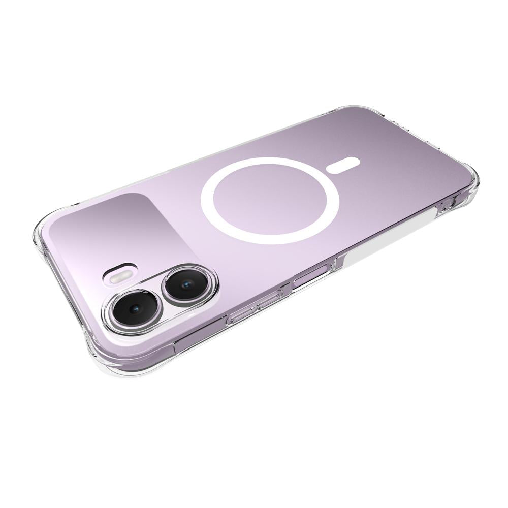 For Realme P4 Lite 4G Global Shockproof Non-slip Magnetic TPU Phone Case(Transparent)