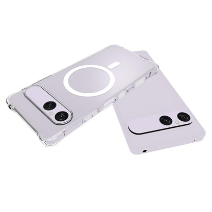 For Sony Xperia 10 VIII Shockproof Non-slip Magnetic TPU Phone Case - Transparent - EDA009225202A
