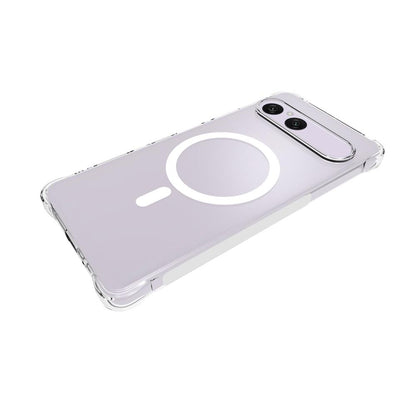 For Sony Xperia 10 VIII Shockproof Non-slip Magnetic TPU Phone Case - Transparent - EDA009225202A