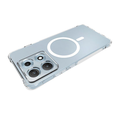 For Motorola Edge 70 Max 5G Shockproof Non-slip Magnetic TPU Phone Case(Transparent)