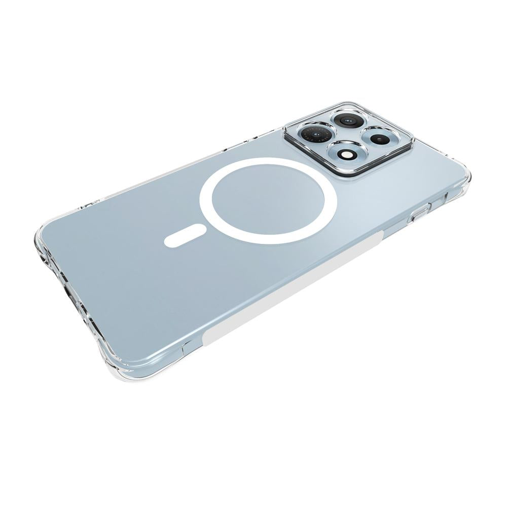For Motorola Edge 70 Max 5G Shockproof Non-slip Magnetic TPU Phone Case(Transparent)