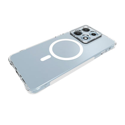 For Motorola Edge 70 Max 5G Shockproof Non-slip Magnetic TPU Phone Case(Transparent)