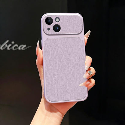 For iPhone 13 Lambskin Series Skin Feel Shockproof Phone Case(Purple)