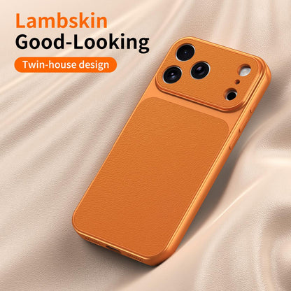 For iPhone 17 Lambskin Series Skin Feel Shockproof Phone Case(Purple)
