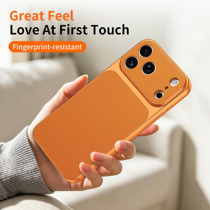 For iPhone XS Max Lambskin Series Skin Feel Shockproof Phone Case(Purple)