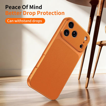 For iPhone 17 Lambskin Series Skin Feel Shockproof Phone Case(Purple)