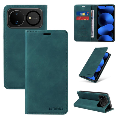 For Huawei nova 16 BETOPNICE Suction RFID Anti-theft Leather Phone Case(Green)